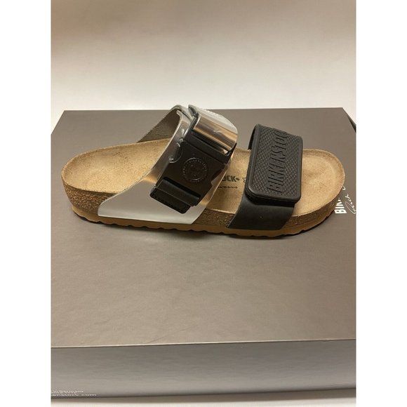 Rick Owens x Birkenstock Rotterdam Combo Sandals Black Silver Size 9 US / 40 EU - Picture 1 of 6